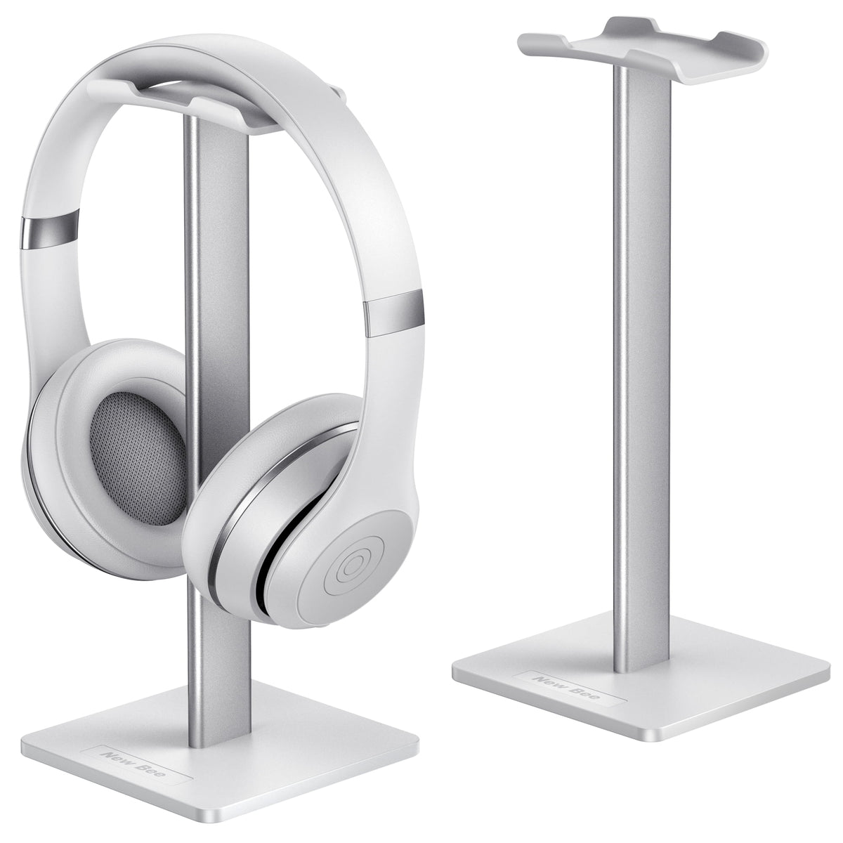 White weighted headphone stand