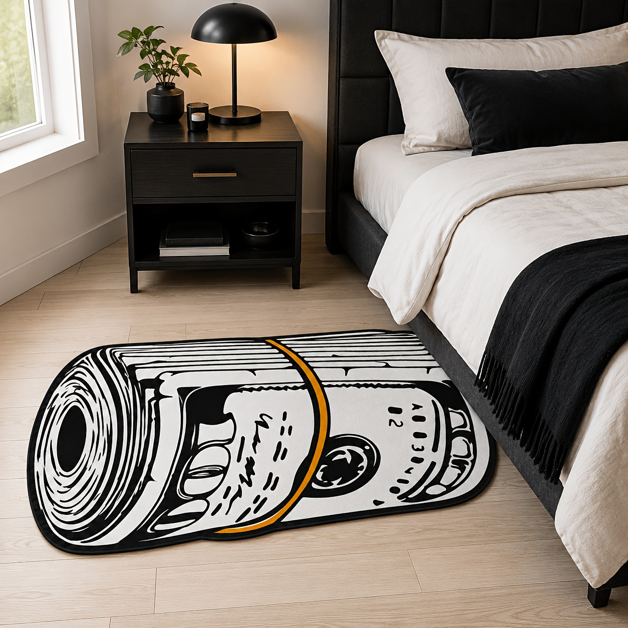 Rolled Cash Carpet - full view
